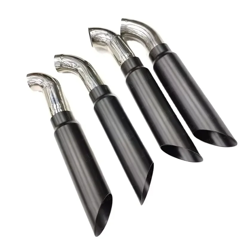JTLD High Quality Racing Tail Pipe 304SS Black Color Performance Tip Muffler Exhaust Pipe for Bra Bus G Seriesc Exhaust Tips
