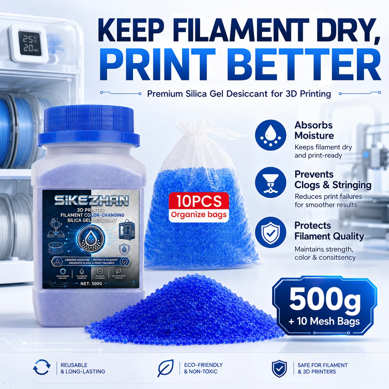 Pengering Silika Gel untuk Fil - Abs Filament Spool ulasan dan harga