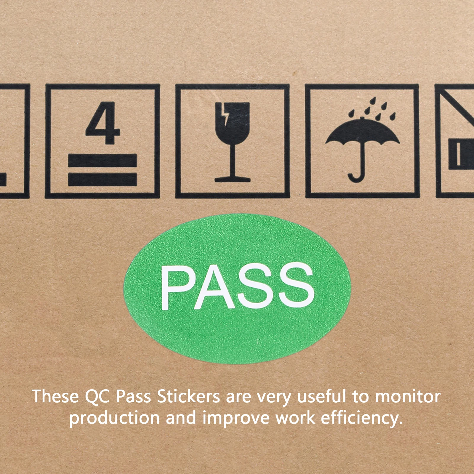 2000개 QC 통과 스티커 접착식 창고 품질 검사 라벨 재고 검사용 다기능 컬러