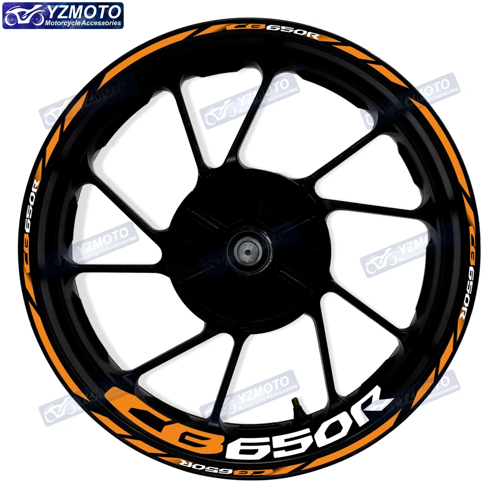 

For Honda CB650R accessories motorcycle 17 inch front and rear rims decals decoration waterproof reflective wheel stickers