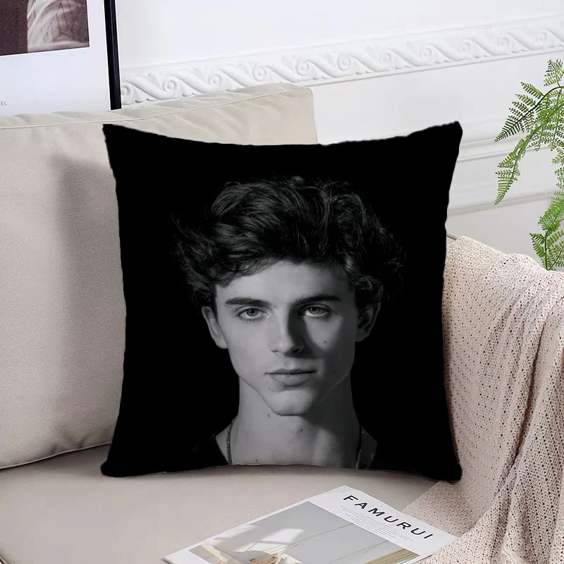 T-Timothée Chalamet Pillowcase 45*45 Decorative Pillow Cover for Living Room Cushions Pillowcases for Pillows 45x45 Home Decor