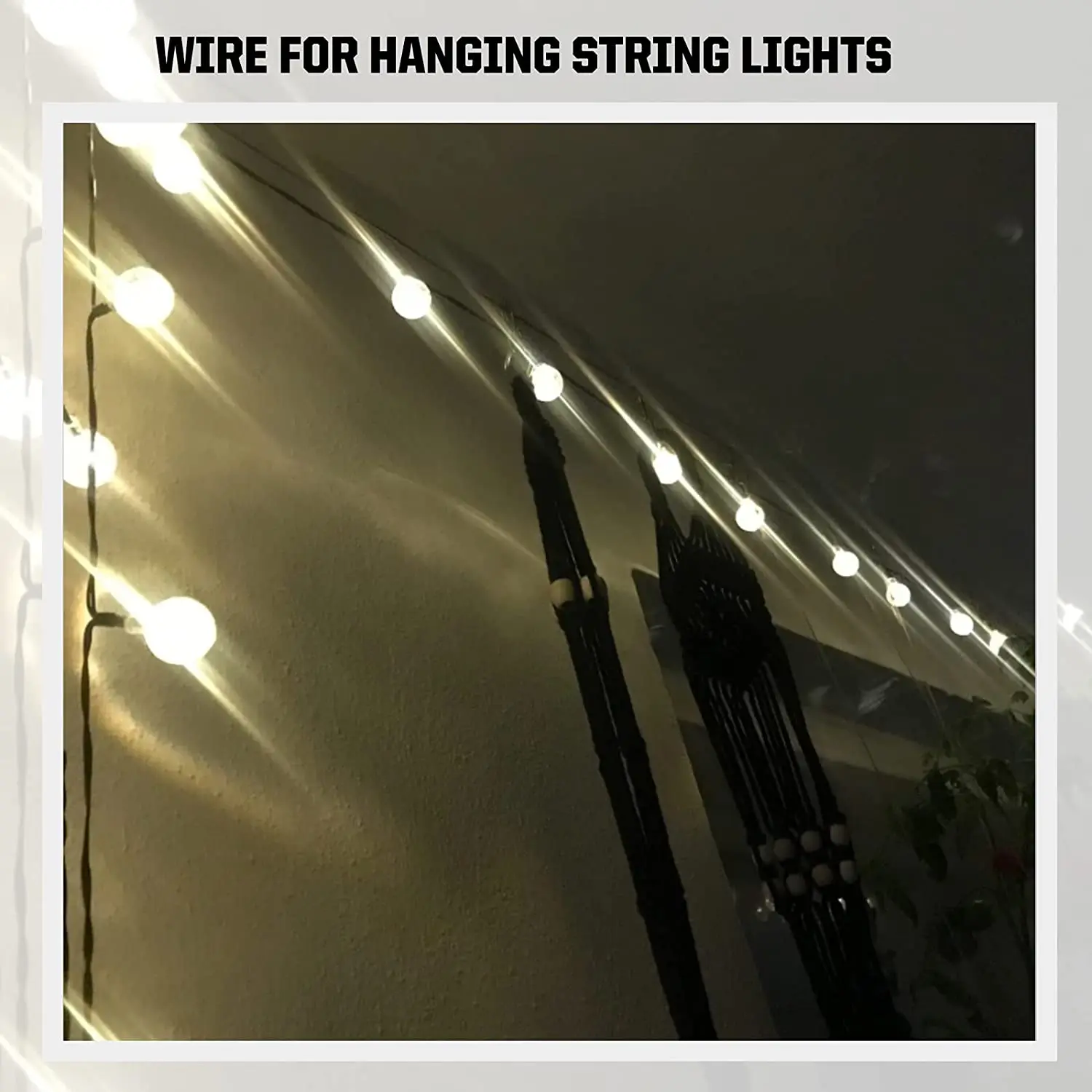 

AS63-45M PVC Coated Wire Trellis Kit/Fence Wire Tensioner/Catenary Wire Kit/Plant Training Wire Kits/Wire Trellis Kit