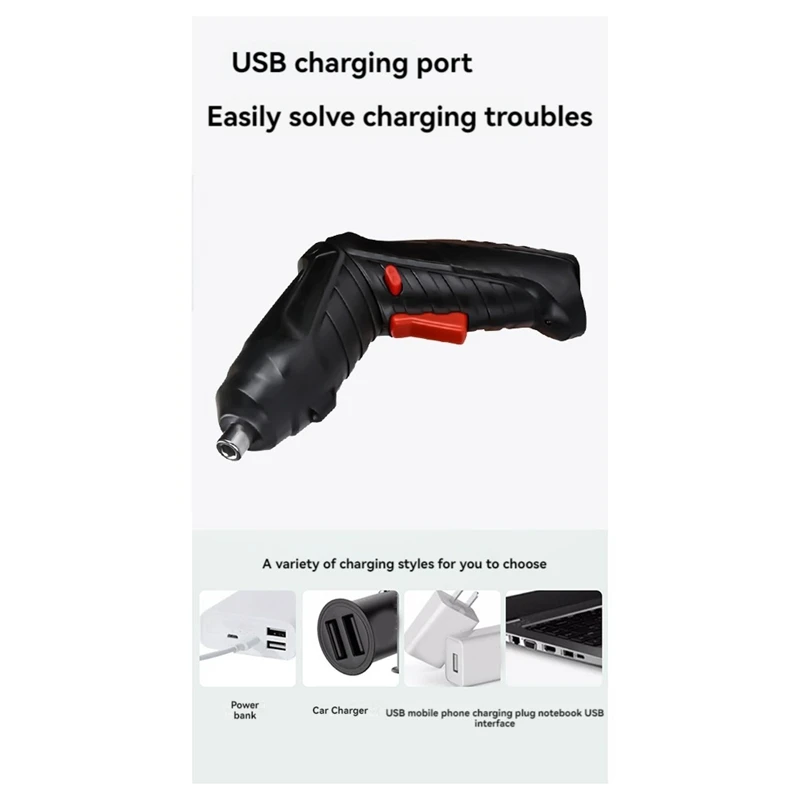 3.6V 3Nm 260Rpm Set di cacciaviti elettrici cacciavite a batteria Kit di trapano ricaricabile RC Mini trapani per auto cacciaviti