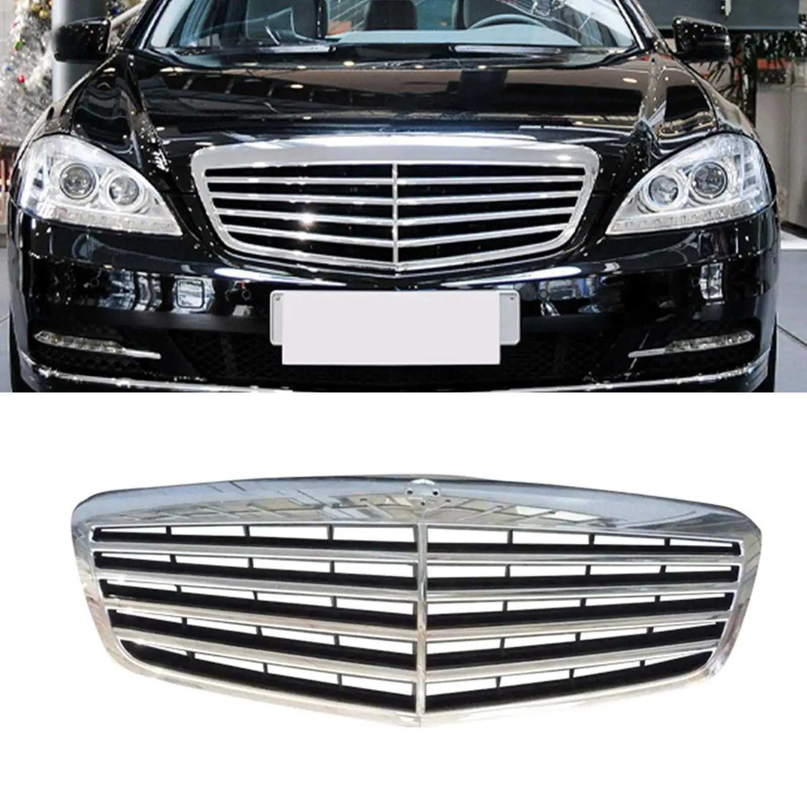 Front Hood Grill Grille A2218800483 Easy Installation Assembly Direct Replaces