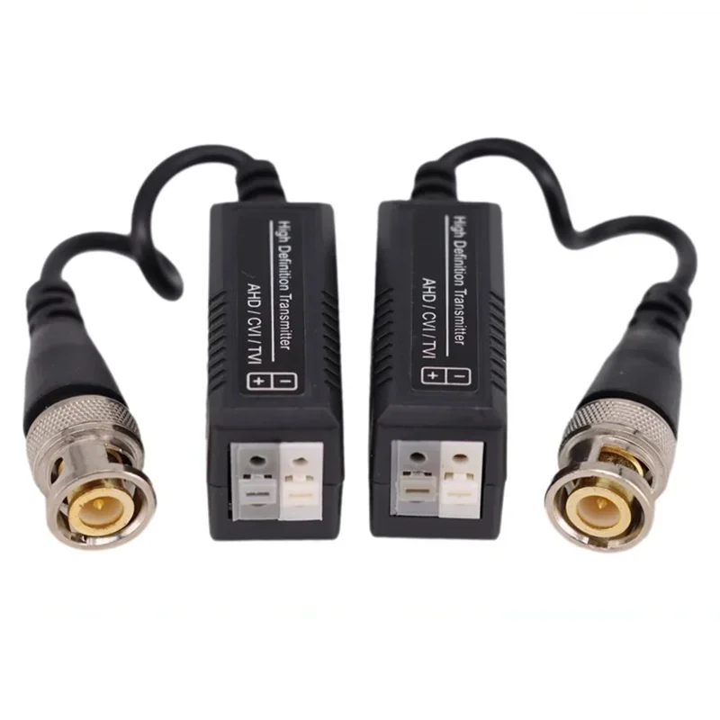 5Pairs CCTV Video Balun BNC to CAT5 CAT6 UTPPassive Video Balun BNC Male to UTP Network Camera for HD TVI AHD CVl Camera