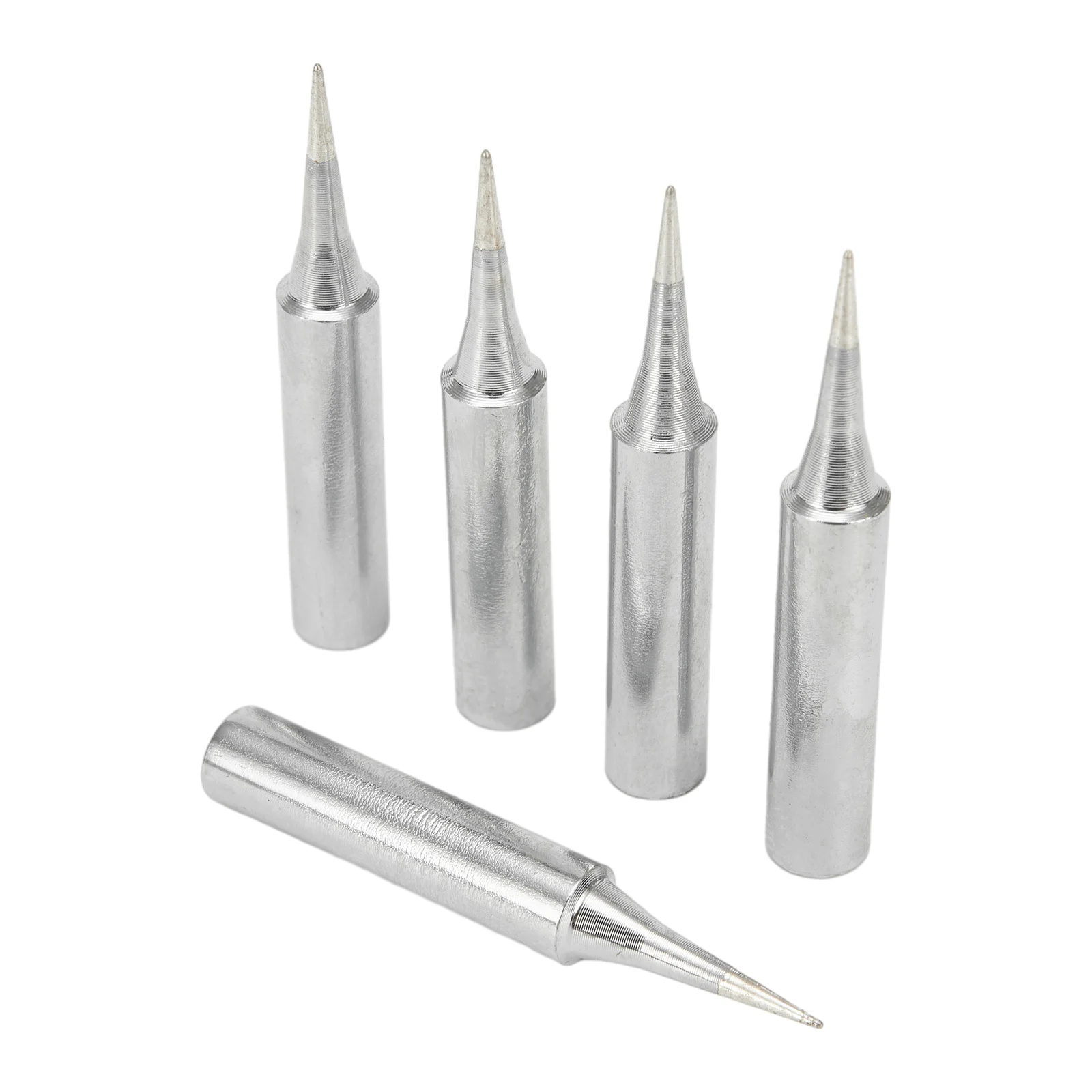 5pcs Soldering Iron Tips Kit 900M-T Copper Internally Heated Constant Temperature Soldering Iron Tip Welding Solder Tools