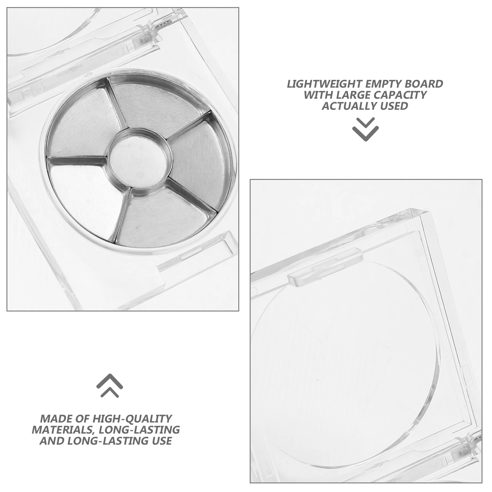 

14 Pcs Eyeshadow Case Transparent Travel Lipstick Makeup Plastic Container Customizable Empty ganizer Portable