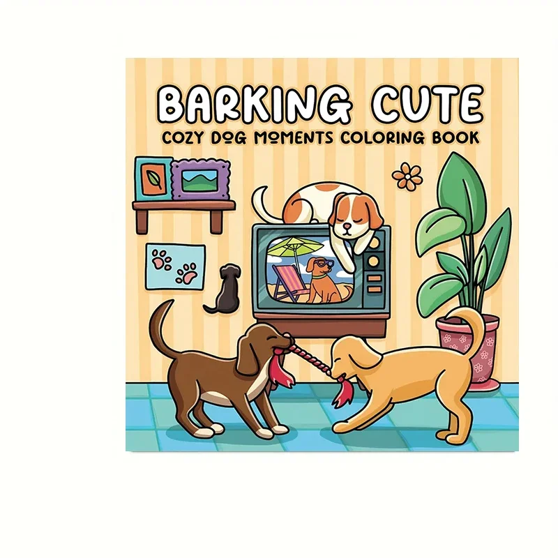 Gezellig hondenkleurboek voor volwassenen |   28-pagina's kleurboek, tekenbenodigdheden voor Kerstmis, Thanksgiving