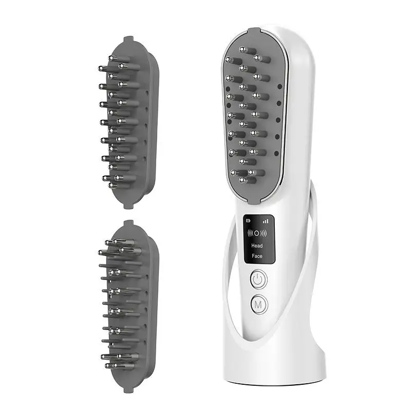 Anti Haarausfall Massage Scratcher Produkte Hochfrequenz Vibration Led Licht Foto Therapie Kopfhaut Massage Kamm