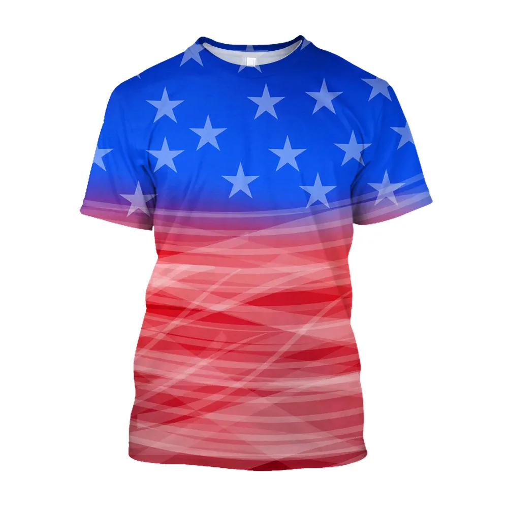 Jumeast 3D USA Flag Printed T-shirts For Men Streetwear Y2K Large Size Vintage Tops 90s Aesthetic Tee Shirts Clothing T-shirty