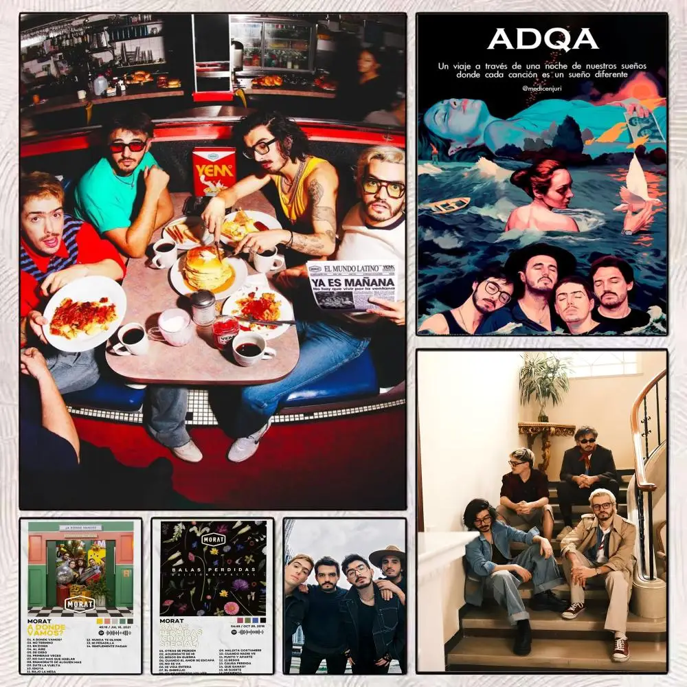 

Pop Music M-Morat Band Poster HD Art Mural Wallart Poster Waterproof Vintage Print Decor for Home Decoration DIY Durable