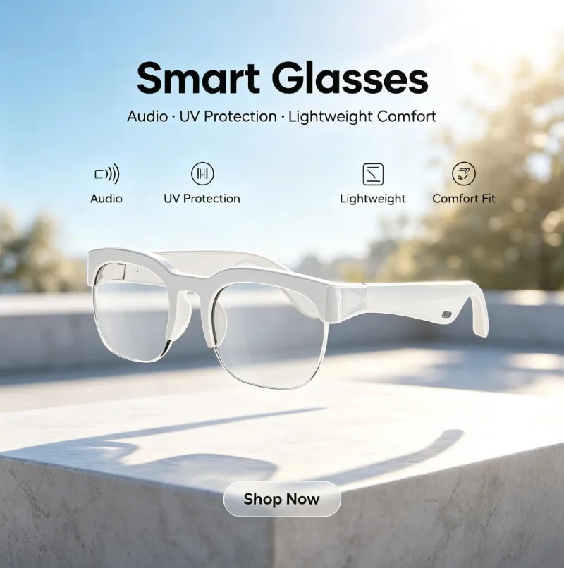 2026 New XG89 Smart Translation Sunglasses Open Ear Bluetooth Headset Anti UV HD Protective Lenses Fashion Shades For Men Women