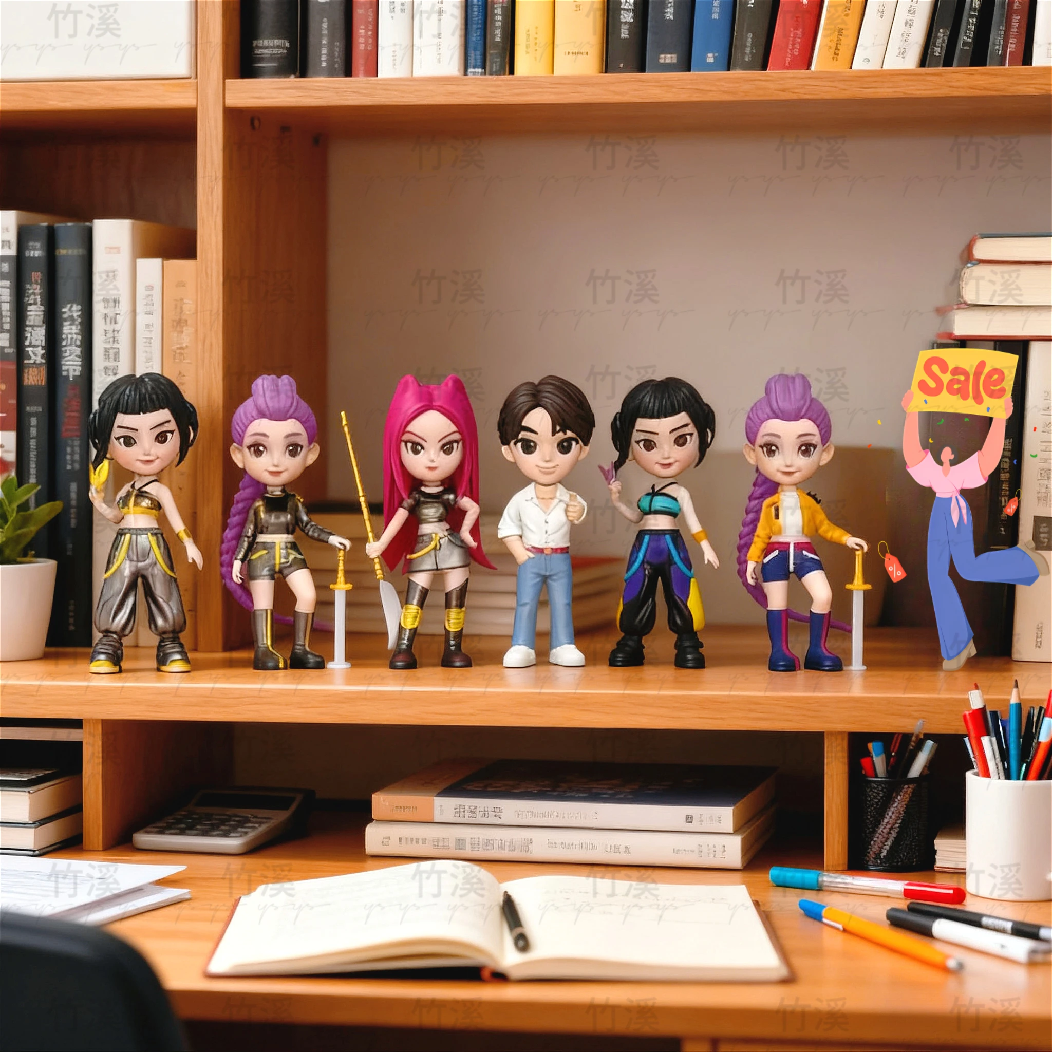 Verzamelbare cartoonfiguren - Decoratieve spelkaraktermodellen voor weergave, cadeau en spelen