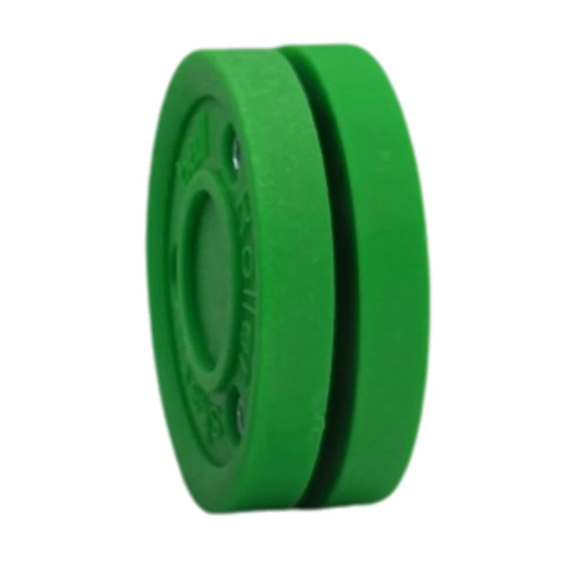 

Green Biscuit Training Hockey Puck Plastic Training Puck Ice Hockey Puck for Street Hockey Training Accessory