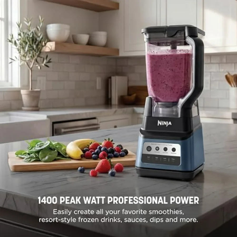 Advanced Professional Enhanced Blender | Powerful for Making Smoothies, Ice Cream, Cold Drinks, and Margaritas | 3 Auto IQ™ Preset Programs, 1400 Watts of Power, and A Large 72-ounce Blending Cup