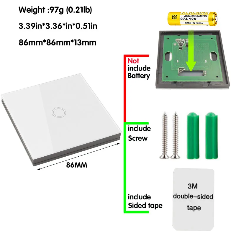 Mini WIFI Smart Light Switch Tuya Smart Life APP Wall Panels Touch Switch 433Mhz DIY Relay Module Timer Voice Google Home Alexa