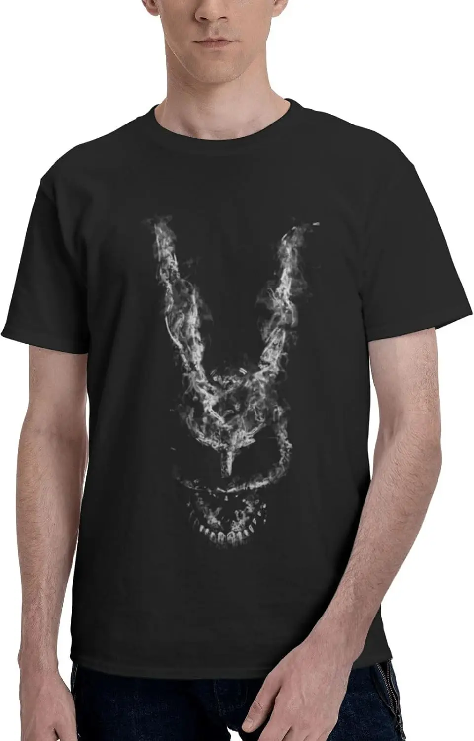 Donnie Darko T Shirt Mens Fashion Tee Summer Round Neckline Short Sleeve Clothes Black