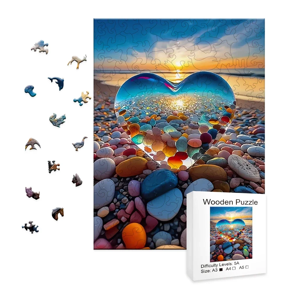 

Beach-wooden Puzzles For Advanced Players-creative Multiple Special Shapes Creative Gifts For Boys And Girls Birthday Gifts