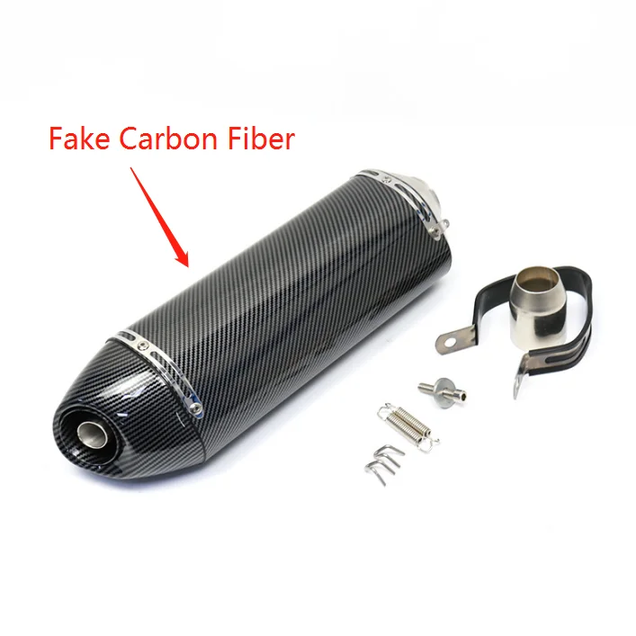 420Mm Met Db Killer 38-51Mm Motorfiets Uitlaat Voor Yoshimura Real Carbon Fiber Uitlaat Pijp Pitbike Gsr 600 Cb650f R77 Rs Cafe