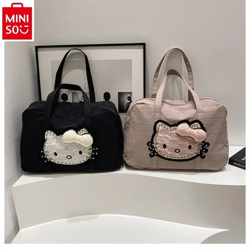 

MINISO 2025 New Retro Fashion High Quality Handbag for Women, Large Capacity Versatile Storage Tote Bag