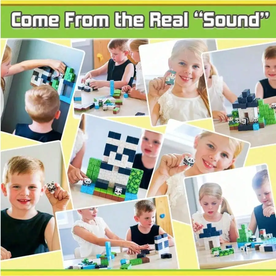 Magnetic Building Blocks Toys with Portable Iron Box STEM Educational Magnet Toys For Kids Boys Girls Gifts