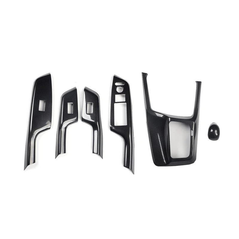 

For Honda Civic 9TH 2012 2013 2014 2015 Plastic Carbon Fiber Style Decoration Accessories Car Interior Gear Door Trims Stickers