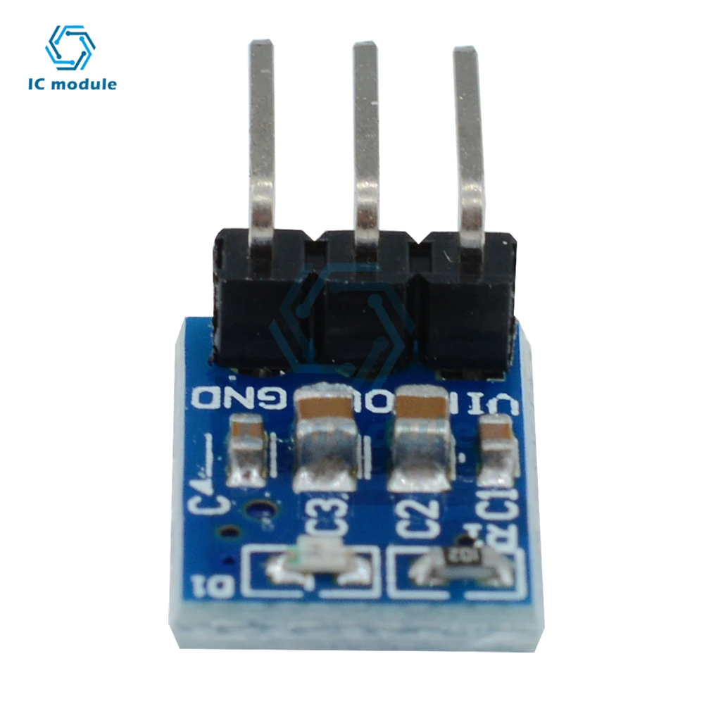 5Pcs 3 Pins AMS1117 DC4.5V-7V to 3.3V DC6V-12V to 5V Voltage Regulator Down DC-DC Step Down Power Supply Buck Module 800mA