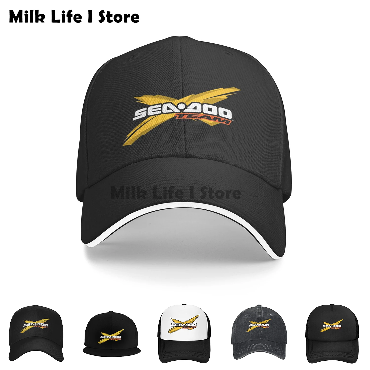 Sea Doo Baseball Caps Unisex Print Casual Seadoo Moto Hats Cotton Adjustable Cap for Unisex