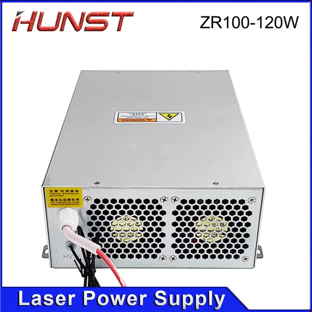Zasilacz laserowy HUNST ZR-120W do laserów szklanych CO2 o mocy 100W-120W, do grawerowania i cięcia, 2 lata gwarancji.