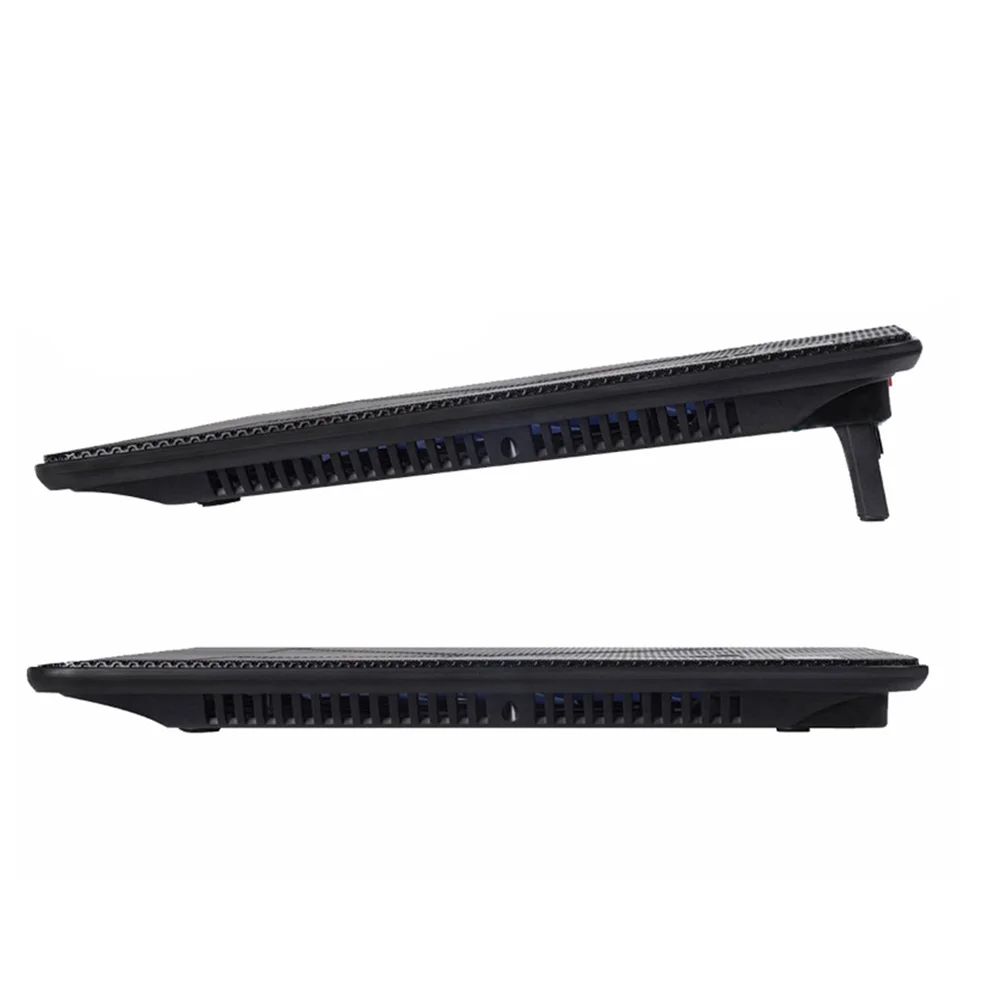 

Кулер для ноутбука Охлаждающий коврик для ноутбука 17 дюймов Черный USB Бесшумный 2 Портативный охлаждающий коврик для ноутбука Вентилятор Кулер для ноутбука