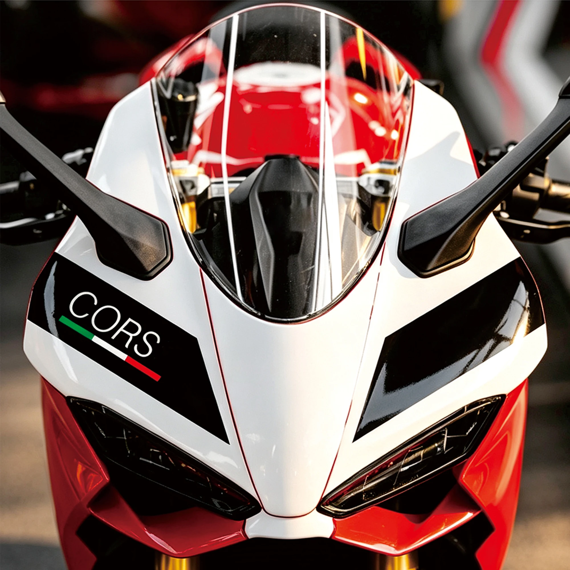 Motorcycle Full Body Decal Sticker Kit Compatible with 2025 DUCATI Panigale V2S Waterproof Decals Scratch Cover Protective Film
