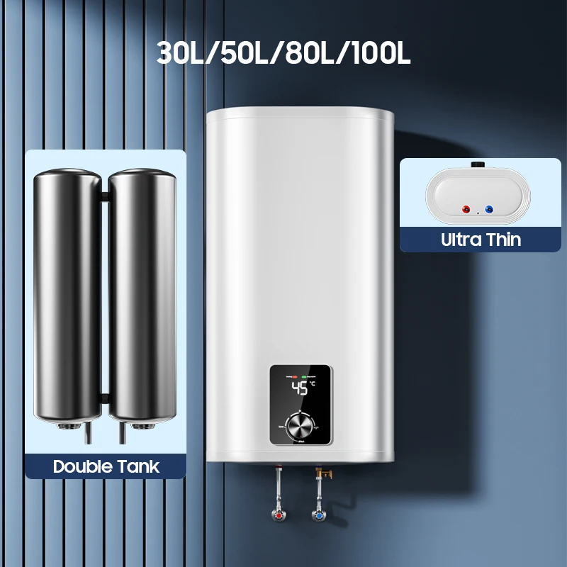 High Quality Double Tank 30L 50L 80L 100L Storage Electric Shower Hot Water Heaters Geyser for Bathroom Shower