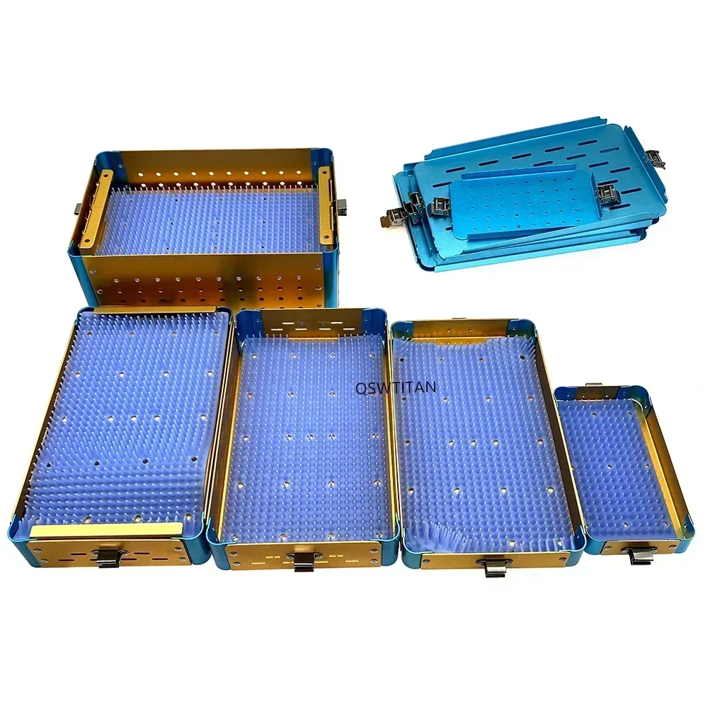 Sterilization Case Disinfection Tray Box For Surgical Instrument  Autoclavable Tools  Aluminium