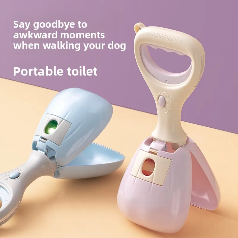 

Pooper Scooper Portable, Dog Waste Picker with Built-in Bag Dispenser for Small Medium Large Dogs