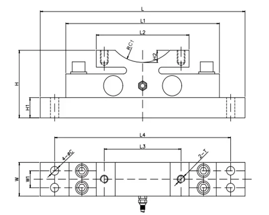 Bridge type industrial pressure tensile load cell 1T 2T 3T 5T 7T 10T 20T 30T 40T 50T 60T alloy steel truck scale weighing sensor