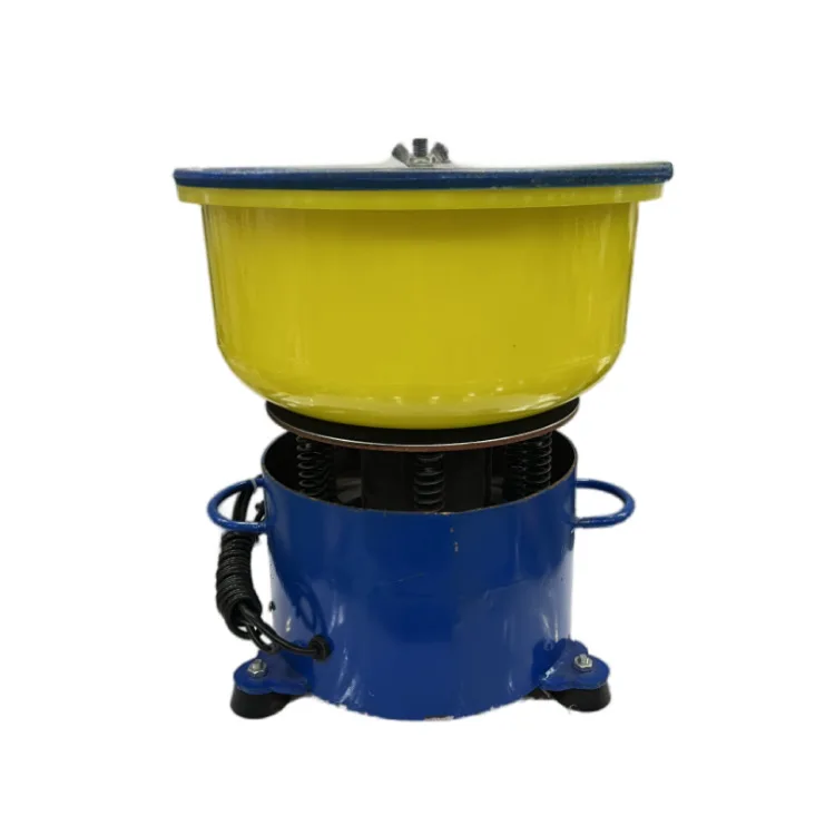 Small vibration polishing bucket grinding and polishing jade jewelry jadeite agate ceramic metal vibration polishing machine