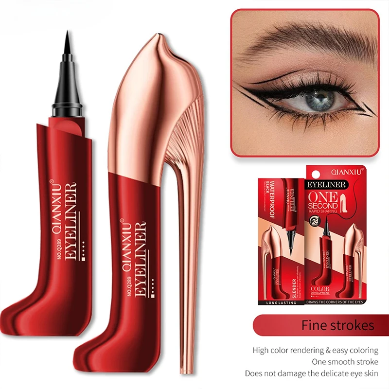 ハイヒールシューズには、防水性があり、汗に強く、アイライナーがにじまない黒のアイライナーペンが付属しています。