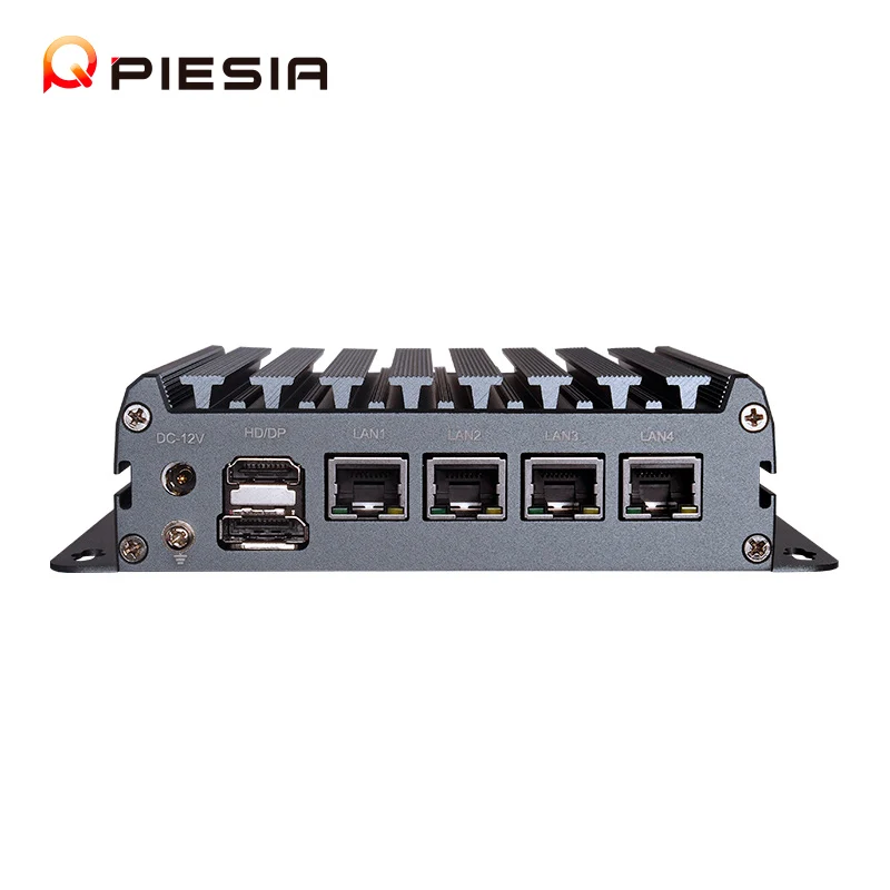 Piesia 12th Gen N100 I3-N305 Pfsense Firewall Mini PC DDR5 4G Win10 Barebone X86 Linux Router 4 LAN Mini PC For Network Security