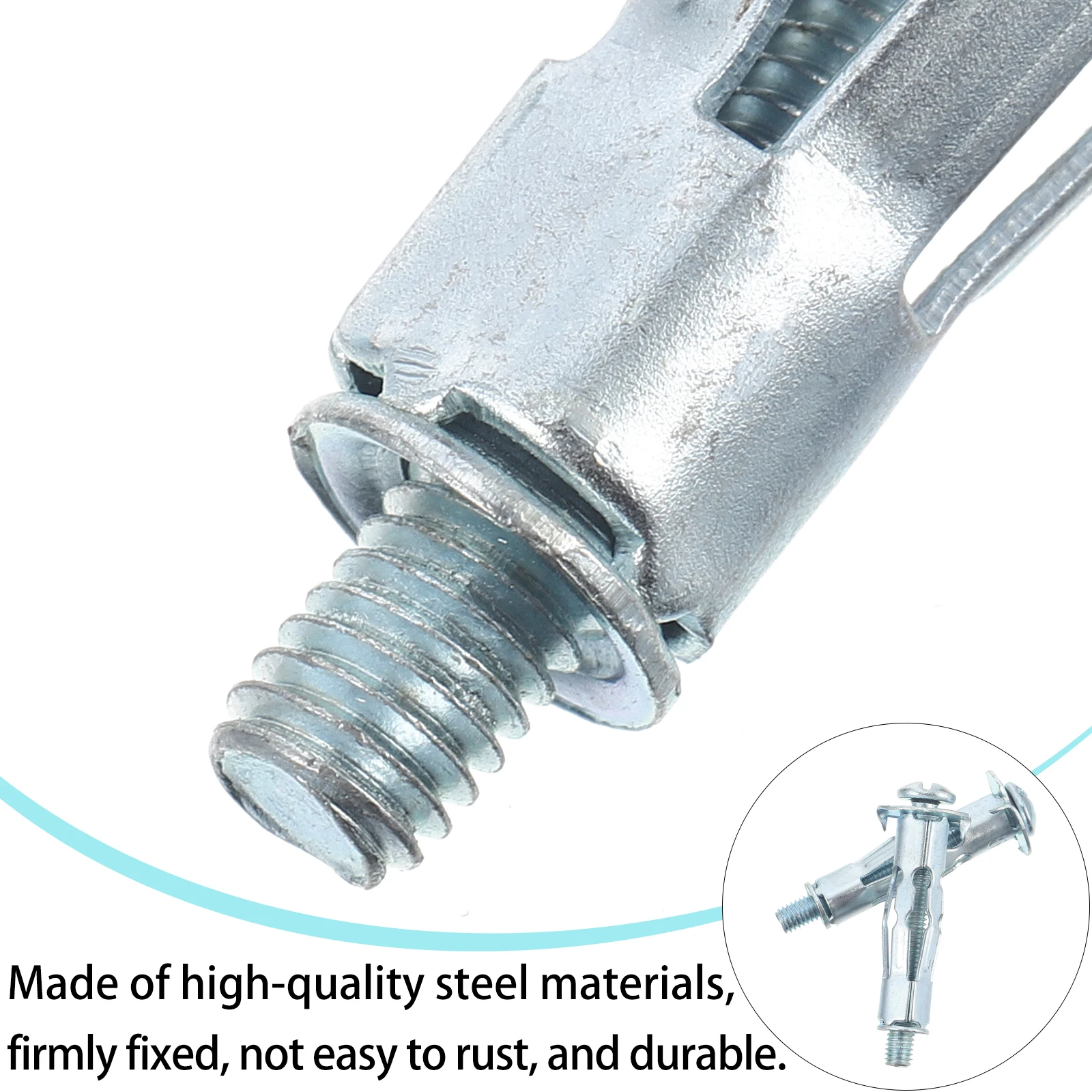 

20 pcs Heavy Duty Hollow Anchors Screws Strong Hold Cavity Wall Fixer Plasterboard Home Hardwares Parts Brolly Plug Bolts Cavity