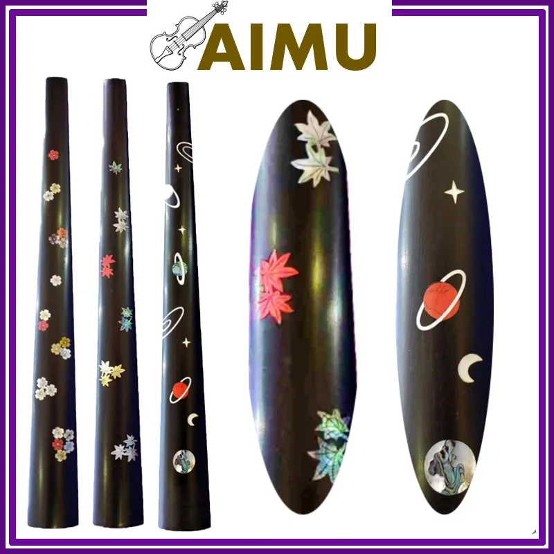 Beautiful 4/4 Cello Fingerboard Inlay Shell Ebony Wood Full Size Cello Fretboard With Nut Accessories Replacements