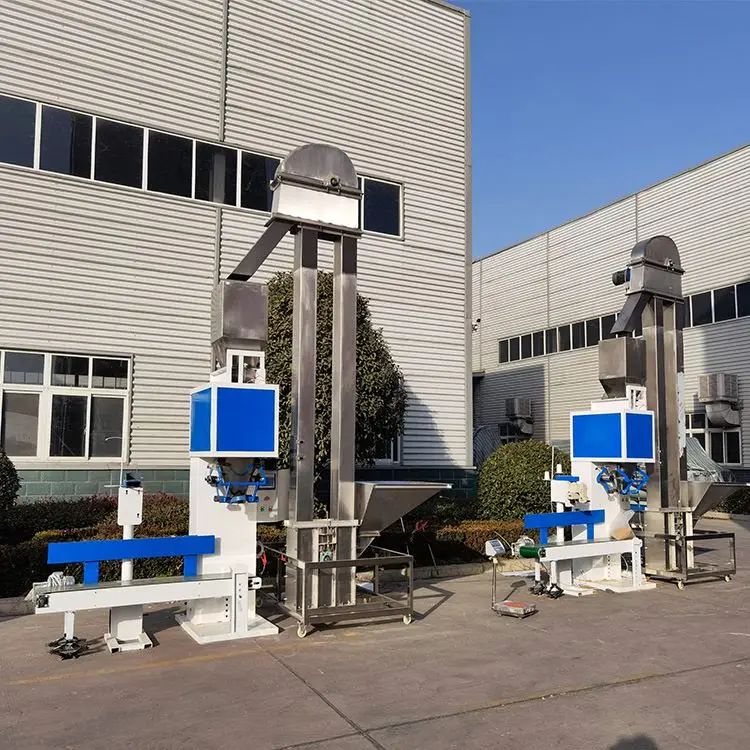 กึ่งอัตโนมัติ SS316L 10 กก. 25 กก. 50 กก. เครื่องบรรจุถุงเกลือน้ําตาลสําหรับเกลือ