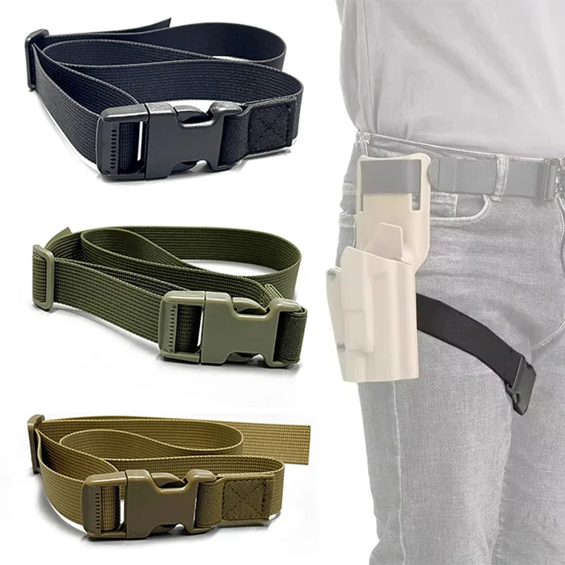 Tactical Thigh Strap Elastic Band Strap with Quick-Release Buckle for Holster Platform Leg Hanger Airsoft Hunting Accessories