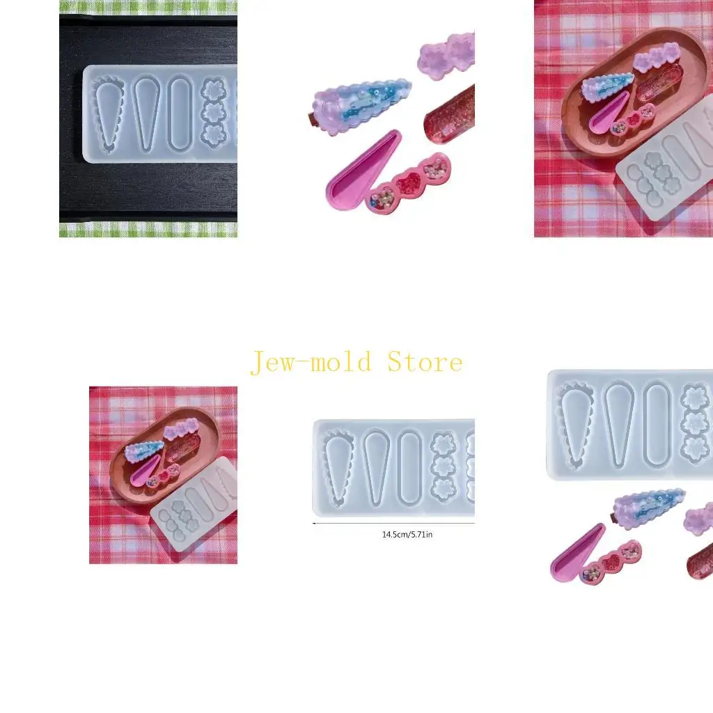 

C71B Hair Pin Casting Molds Hair Clip Silicone Molds Hair Accessories Mold