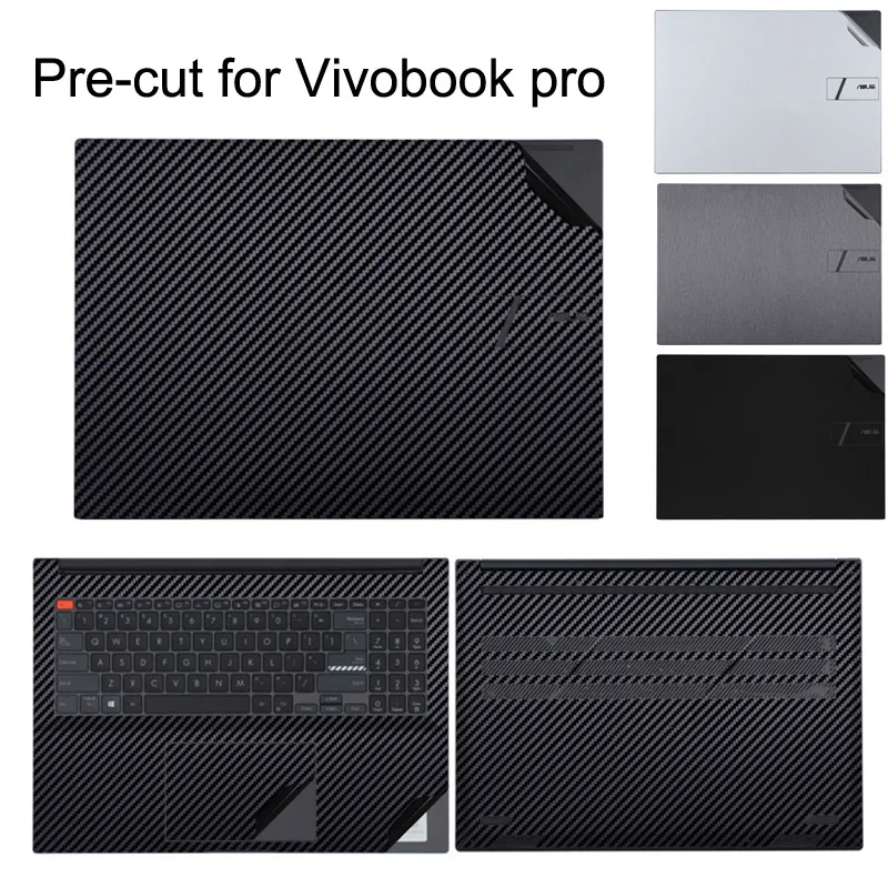 Pre-Cut Anti Scratch Vinyl Sticker Skin for ASUS Vivobook 16 X1605 Pro16 K6604J S14  K5404 PRO16 K3605V S15 OLED K5504 UM5606