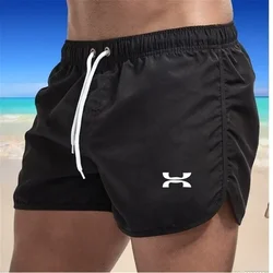 Shorts masculinos de verão, shorts de praia de três partes, shorts de banho unissex de secagem rápida, shorts esportivos de corrida, shorts casuais de praia