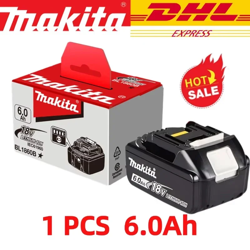 

Оригинальный литиевый аккумулятор Makita 6 Ач для Makita 18 В (BL1830B, BL1850B, BL1850, BL1840, BL1860, BL1815) – сменная батарея