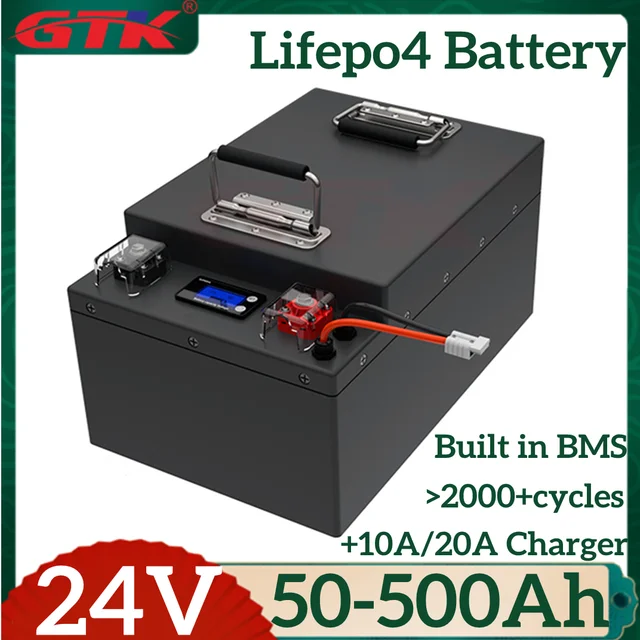 GTK 24V Lifepo4 Battery 100Ah 50Ah 150Ah 200Ah 300Ah 400Ah 500Ah LIthium  Batterie for 2KW 5KW Inverter Backup Power Solar System - AliExpress 44