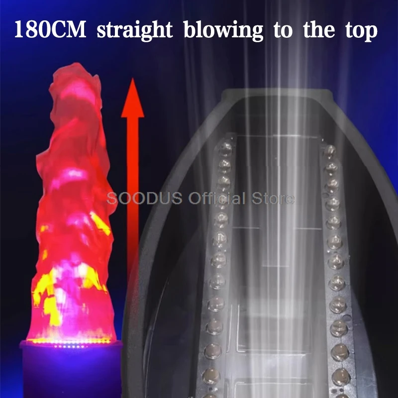 Light Led Flame Light RED BLUE With 1.5 1.8 Meters Silk Fire Flame Effect Machine Dj Equipment KTV Stage Show Outdoor