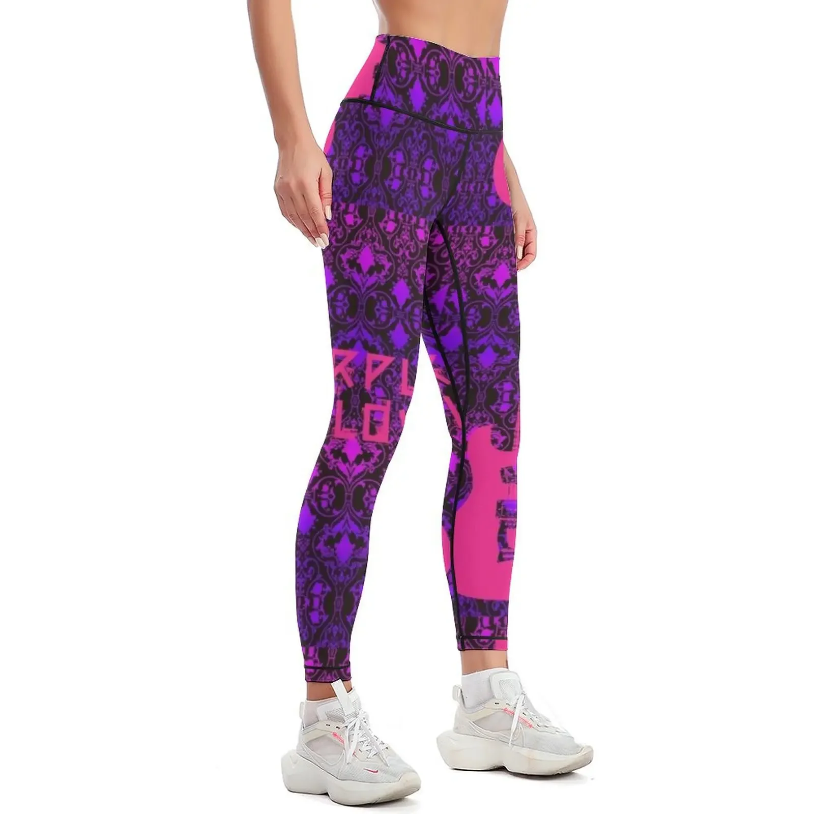 PURPLE LOVE - PRINCE - digital paint by Iona Art Digital Leggings Sports pants for gym's clothing Womens Leggings