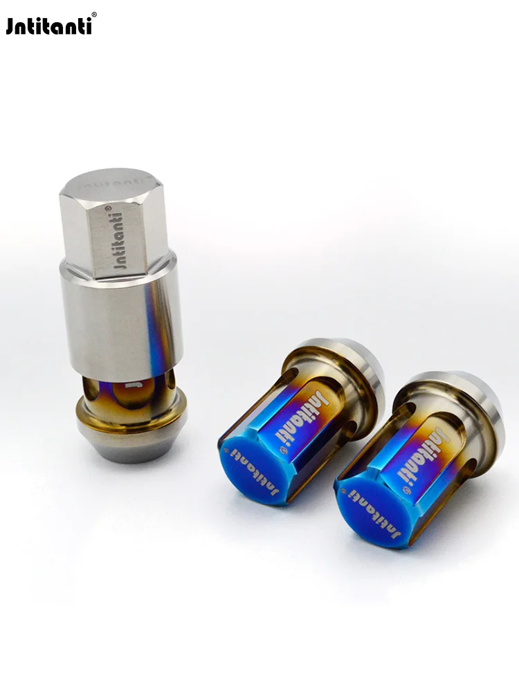 

Jntitanti Closed End Cone Seat Anti-Theft Gr.5 Titanium Lug Nut M12x1.25 for Nissan Suzuki Subaru Infiniti